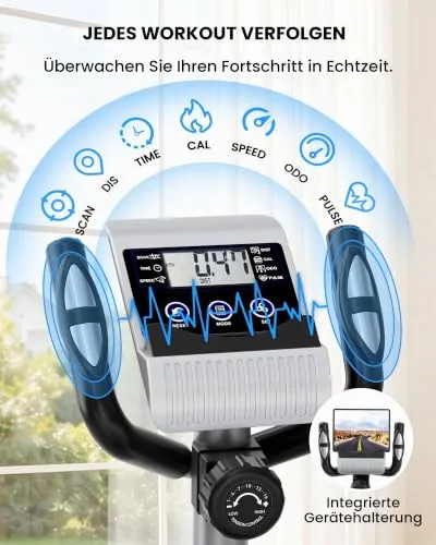 Dripex Crosstrainer magnetisch, 16 Widerstandsstufen (Grün) – Ansicht 5